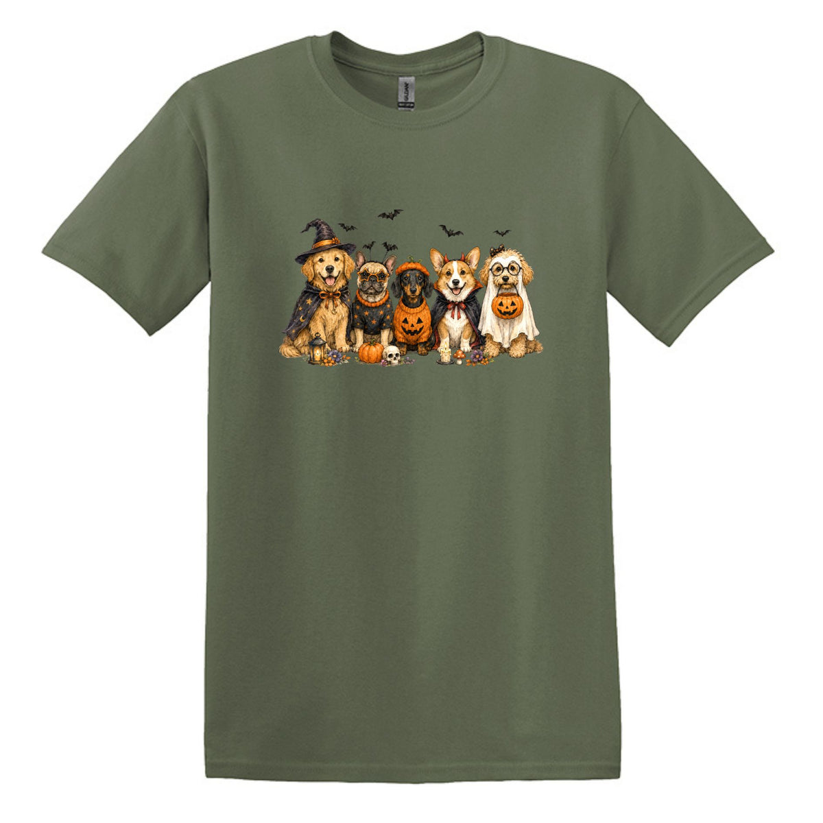 Halloween Pups -  Heavy Cotton Unisex T-shirt