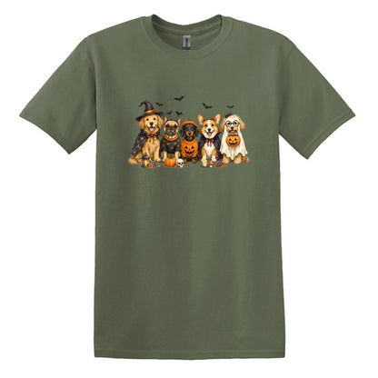 Halloween Pups -  Heavy Cotton Unisex T-shirt
