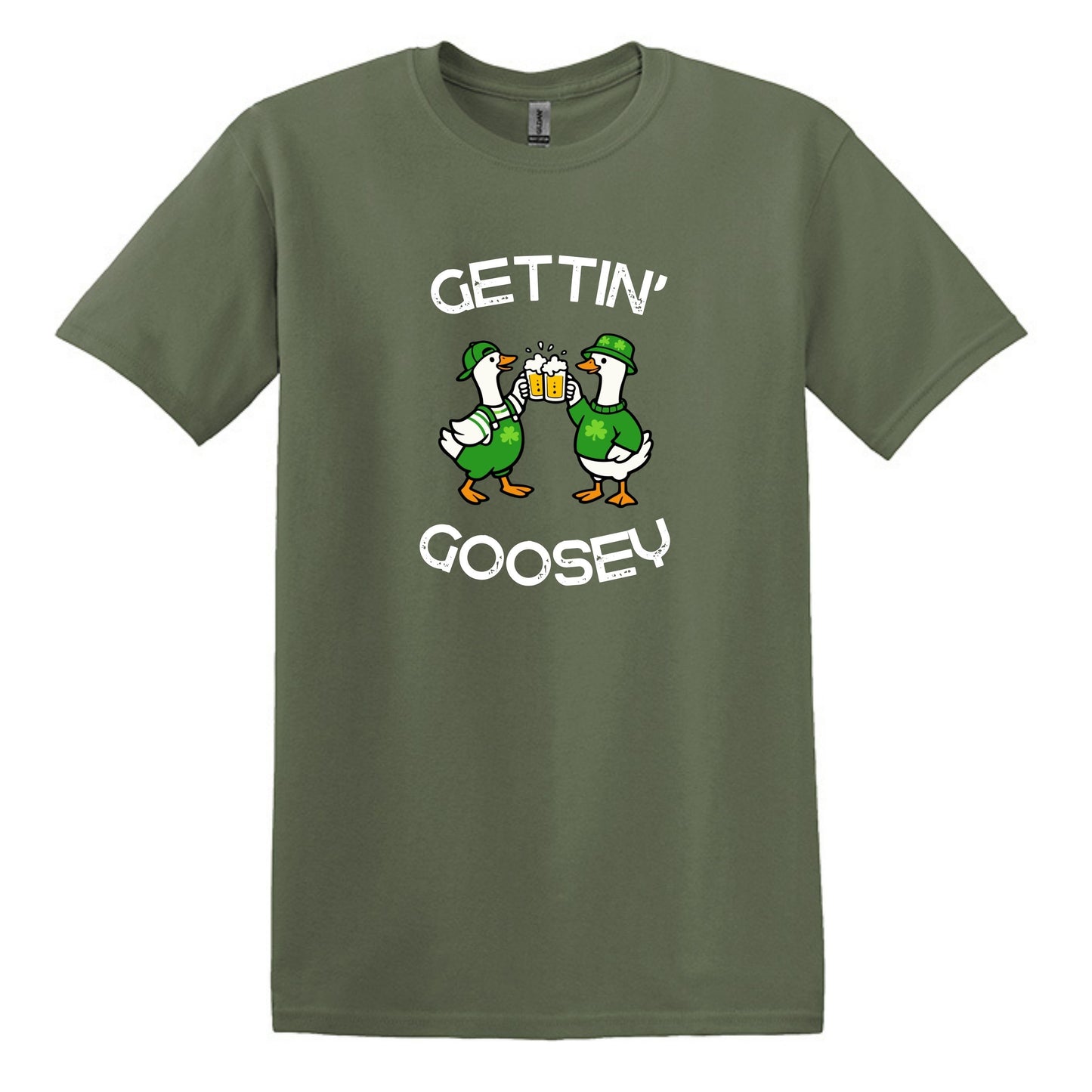 Gettin' Goosey - Fun Irish Heavy Cotton T-shirt