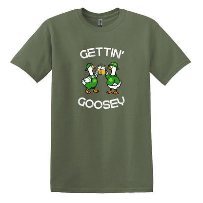 Gettin' Goosey - Fun Irish Heavy Cotton T-shirt