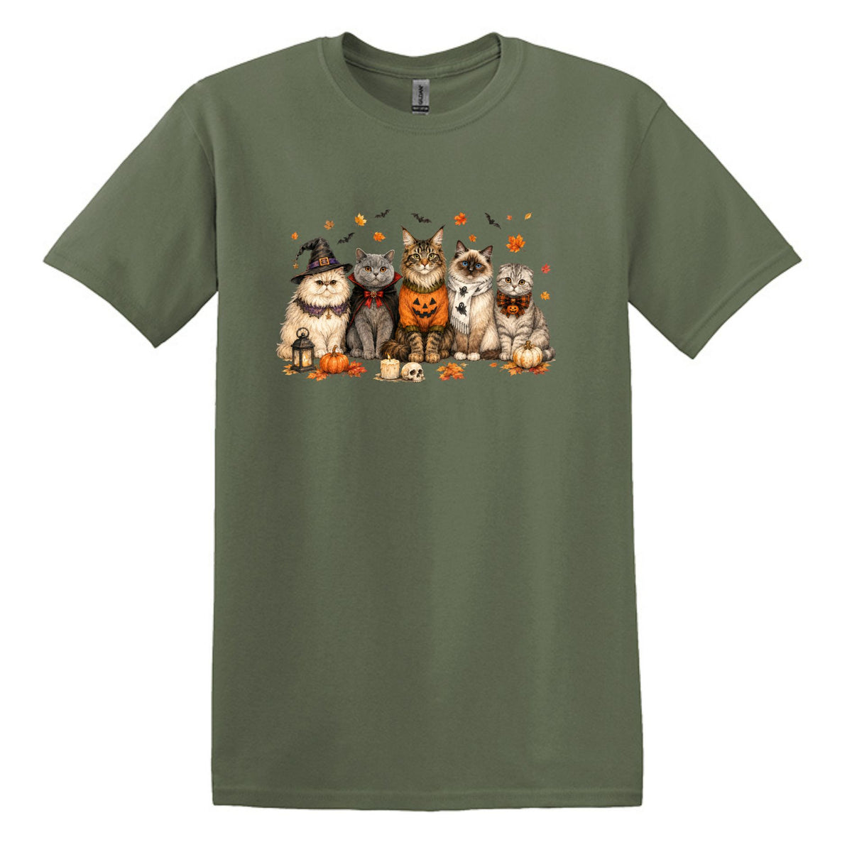 Halloween Cats -  Heavy Cotton Unisex T-shirt