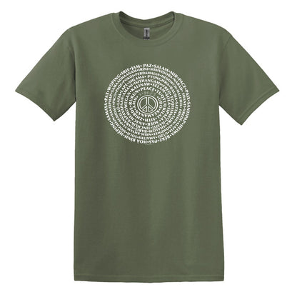 Can You Say PEACE - Gildan Heavy Cotton Unisex T-shirt - artwork designed by Cynthia NeJame