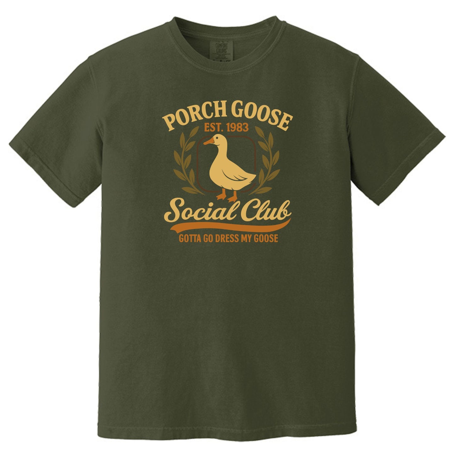Porch Goose Social Club - Comfort Colors ® Heavyweight Ring Spun T-shirt