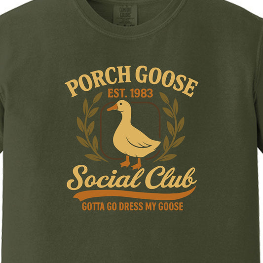 Porch Goose Social Club - Comfort Colors ® Heavyweight Ring Spun T-shirt