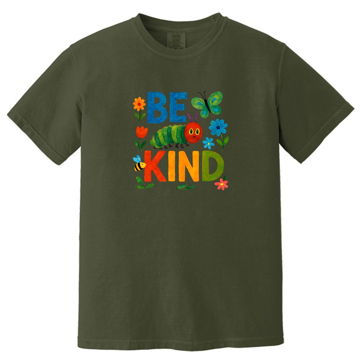 Be Kind Caterpillar T-Shirt - Comfort Colors ® Heavyweight Ring Spun Tee