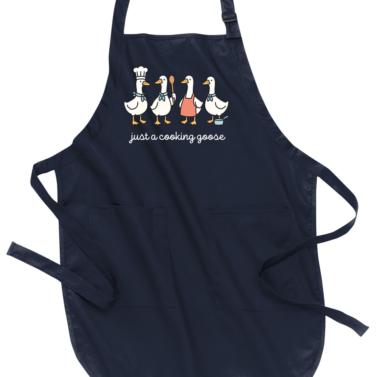 Just a Cooking Goose - Port Authority® Full-Length Apron with Pockets