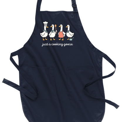 Just a Cooking Goose - Port Authority® Full-Length Apron with Pockets