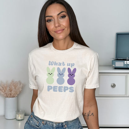 What up Peeps - Adult Unisex Soft T-Shirt