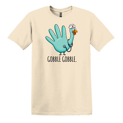 Gobble Gobble Rubber Glove Thanksgiving Nurse – Gildan® Softstyle™ T-Shirt