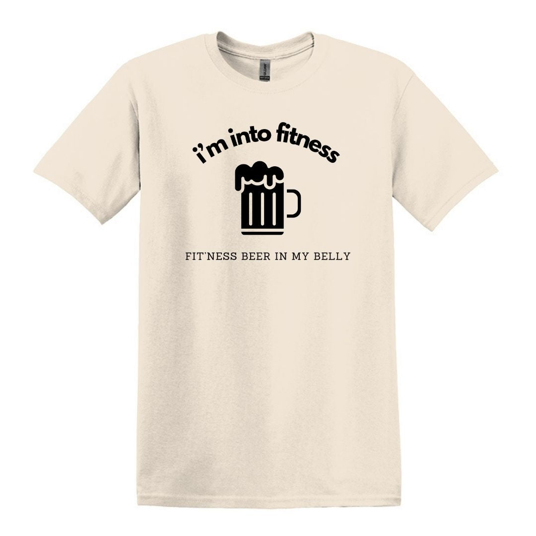 i'm into fitness. fit'ness beer in my belly - Gildan Adult Unisex Heavy Cotton