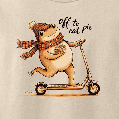 Off To Eat Pie - Fun Meme Design | Gildan® Heavy Cotton™ 100% Cotton Long Sleeve T-Shirt