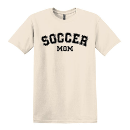 Soccer Mom / Dad - Distressed Athletic Artwork | Heavy Cotton Unisex T-shirt