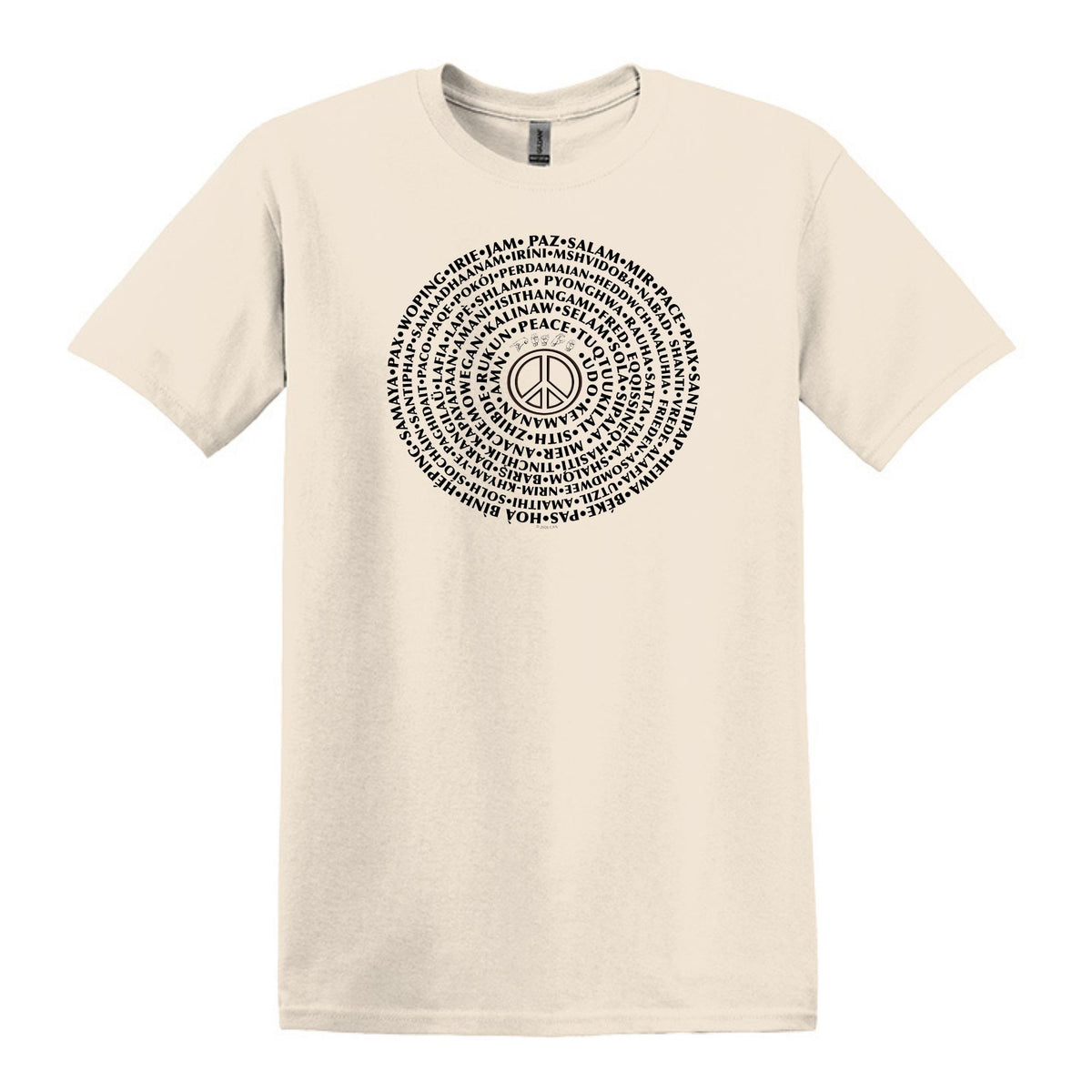 Can You Say PEACE - Gildan Heavy Cotton Unisex T-shirt - artwork designed by Cynthia NeJame