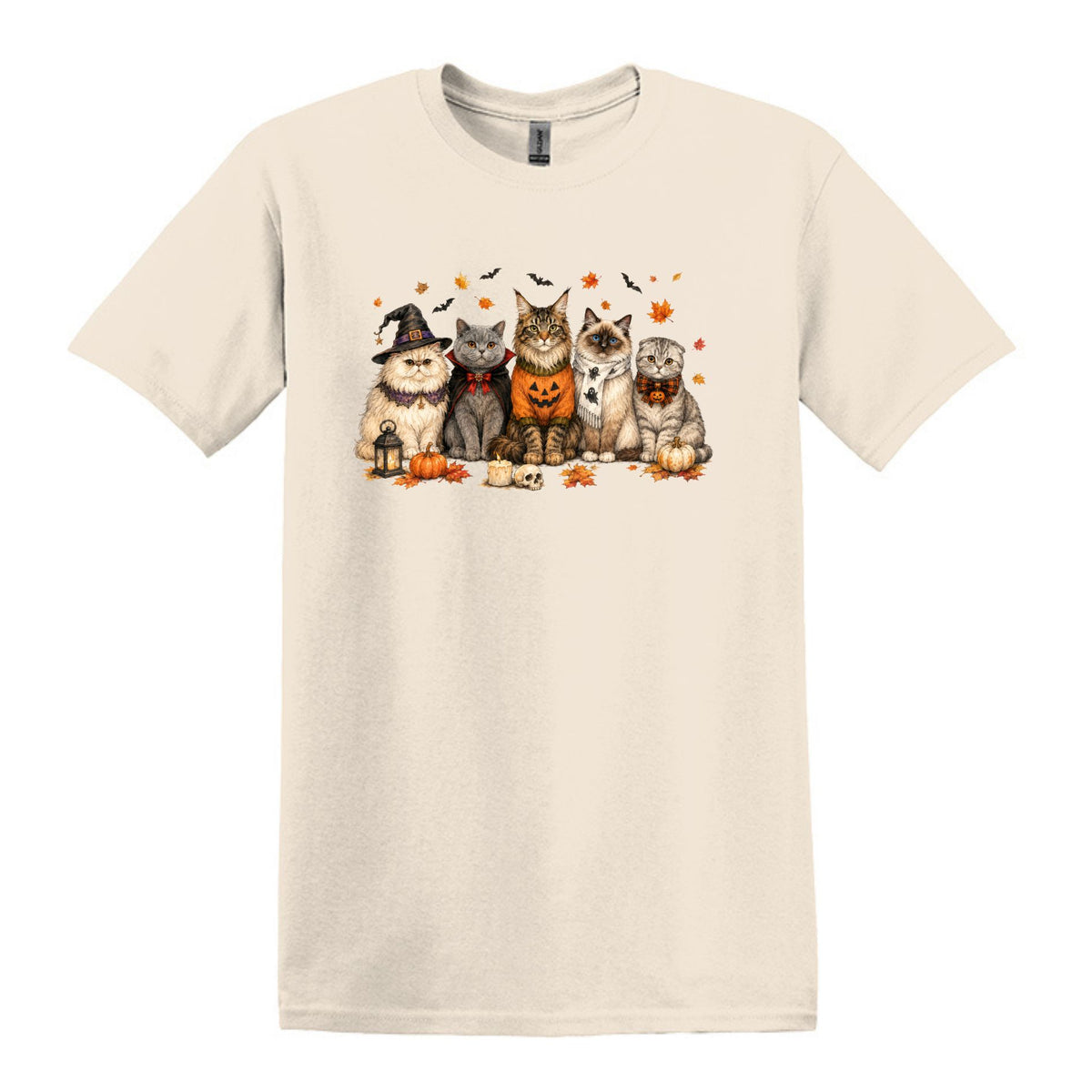Halloween Cats -  Heavy Cotton Unisex T-shirt