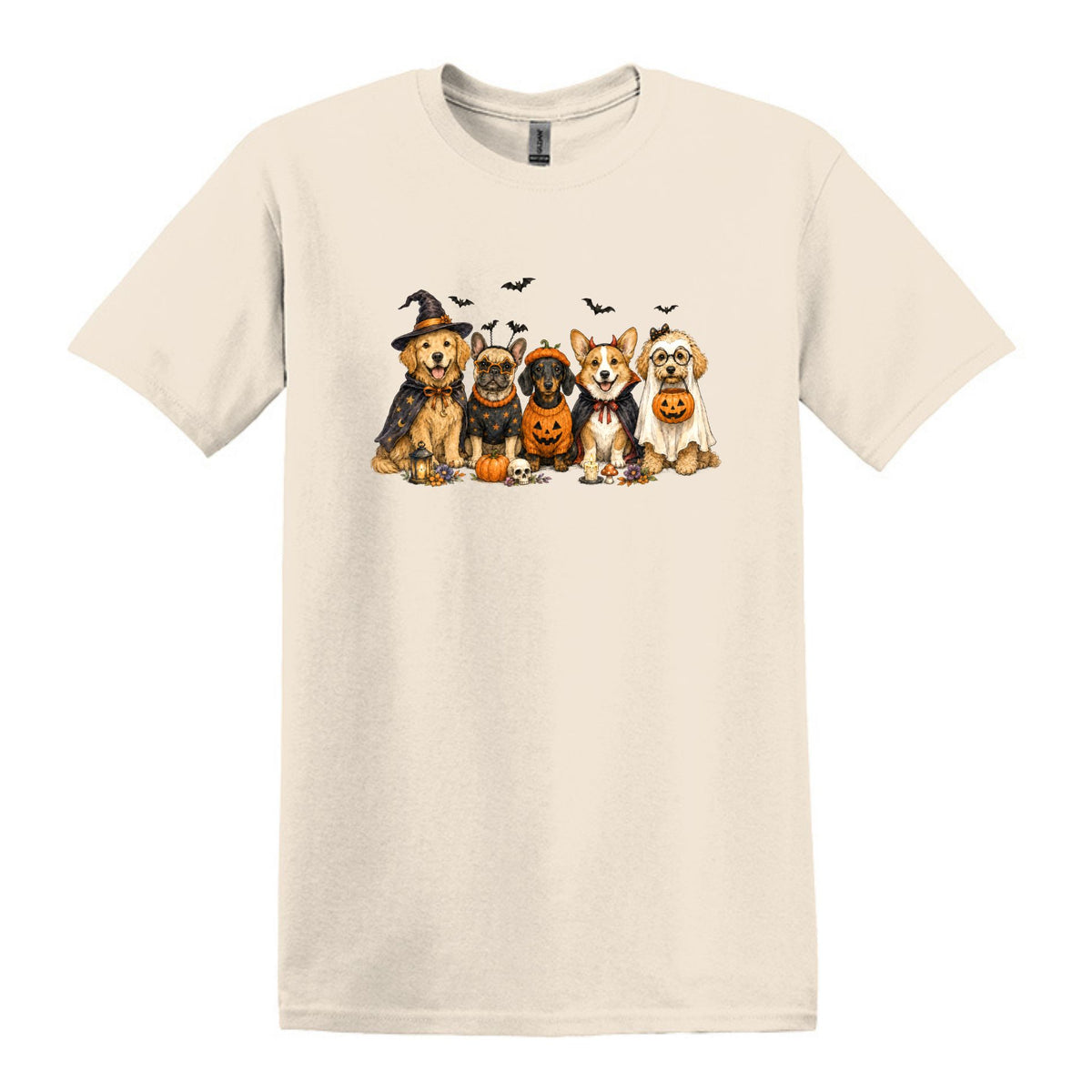 Halloween Pups -  Heavy Cotton Unisex T-shirt