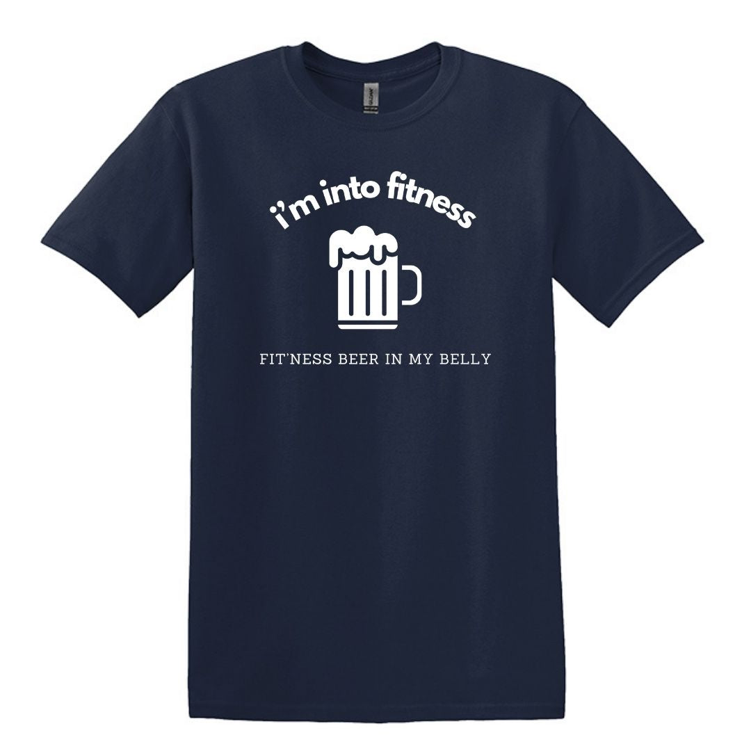 i'm into fitness. fit'ness beer in my belly - Gildan Adult Unisex Heavy Cotton