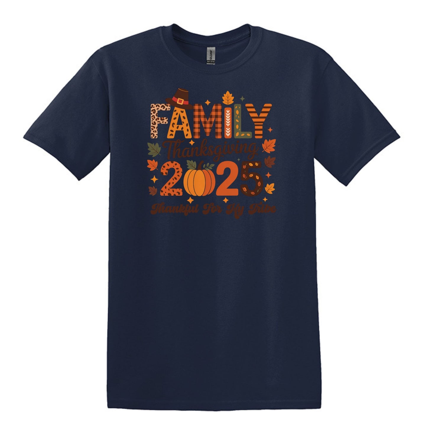 Thankful for my Tribe - 2025 Family Thanksgiving Heavy Cotton T-shirt