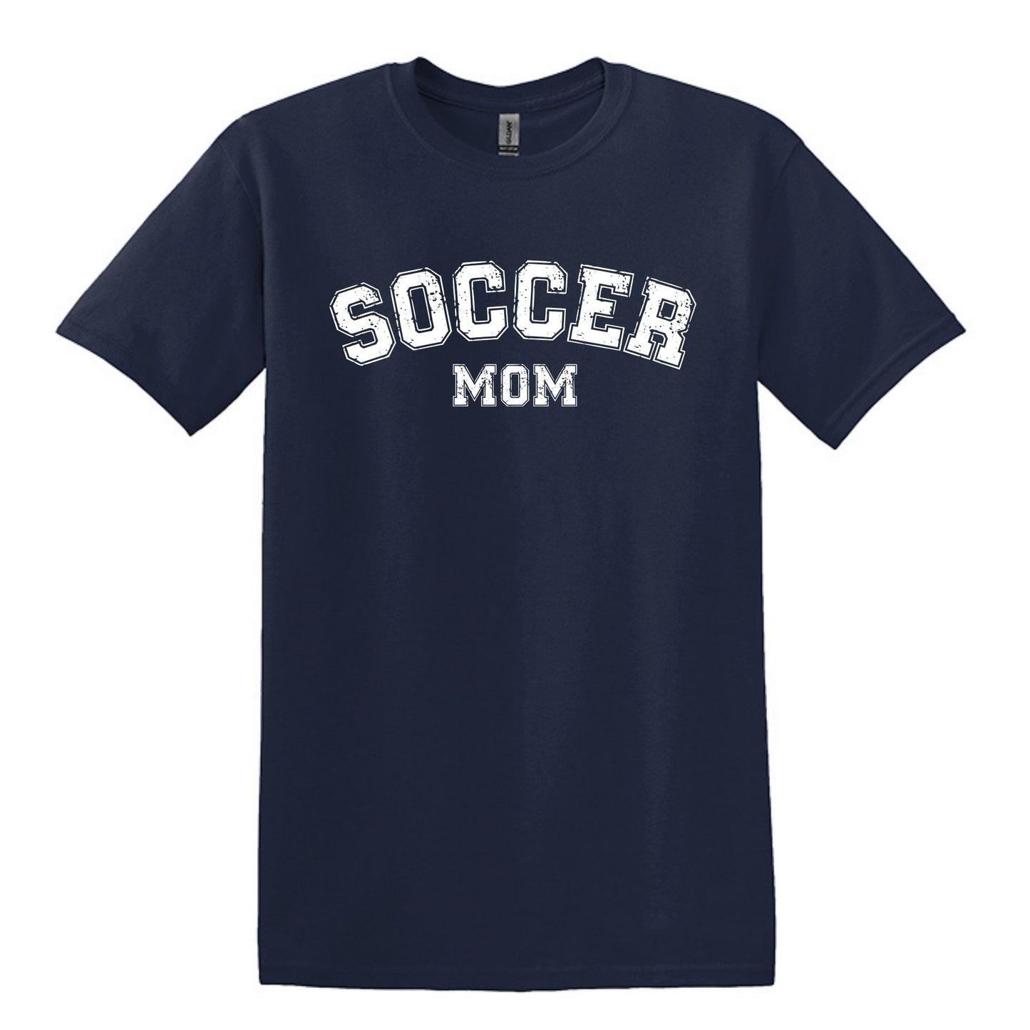 Soccer Mom / Dad - Distressed Athletic Artwork | Heavy Cotton Unisex T-shirt