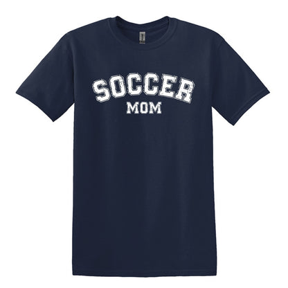 Soccer Mom / Dad - Distressed Athletic Artwork | Heavy Cotton Unisex T-shirt