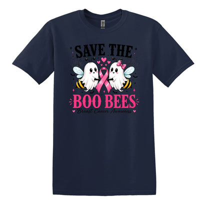 Save the Boo Bees - Breast Cancer Awareness - Gildan Softstyle T-shirt