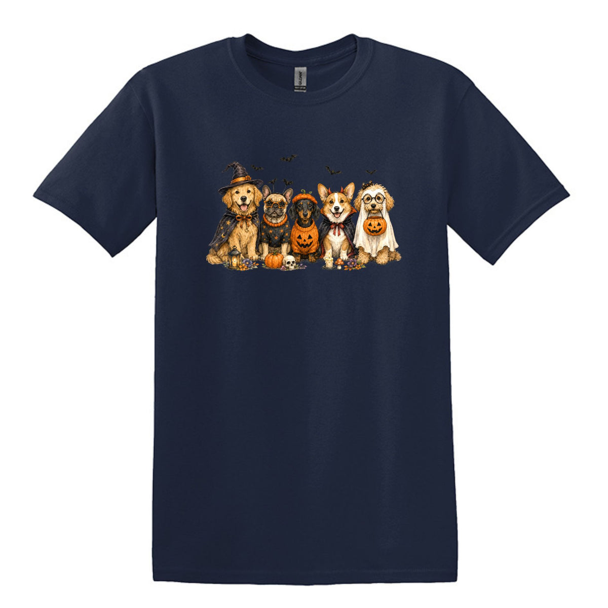 Halloween Pups -  Heavy Cotton Unisex T-shirt