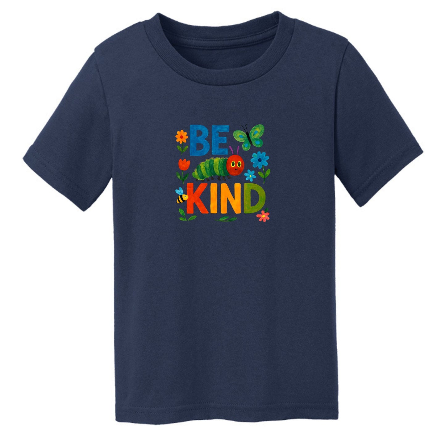 Be Kind - Colorful Caterpillar Toddler T-shirt