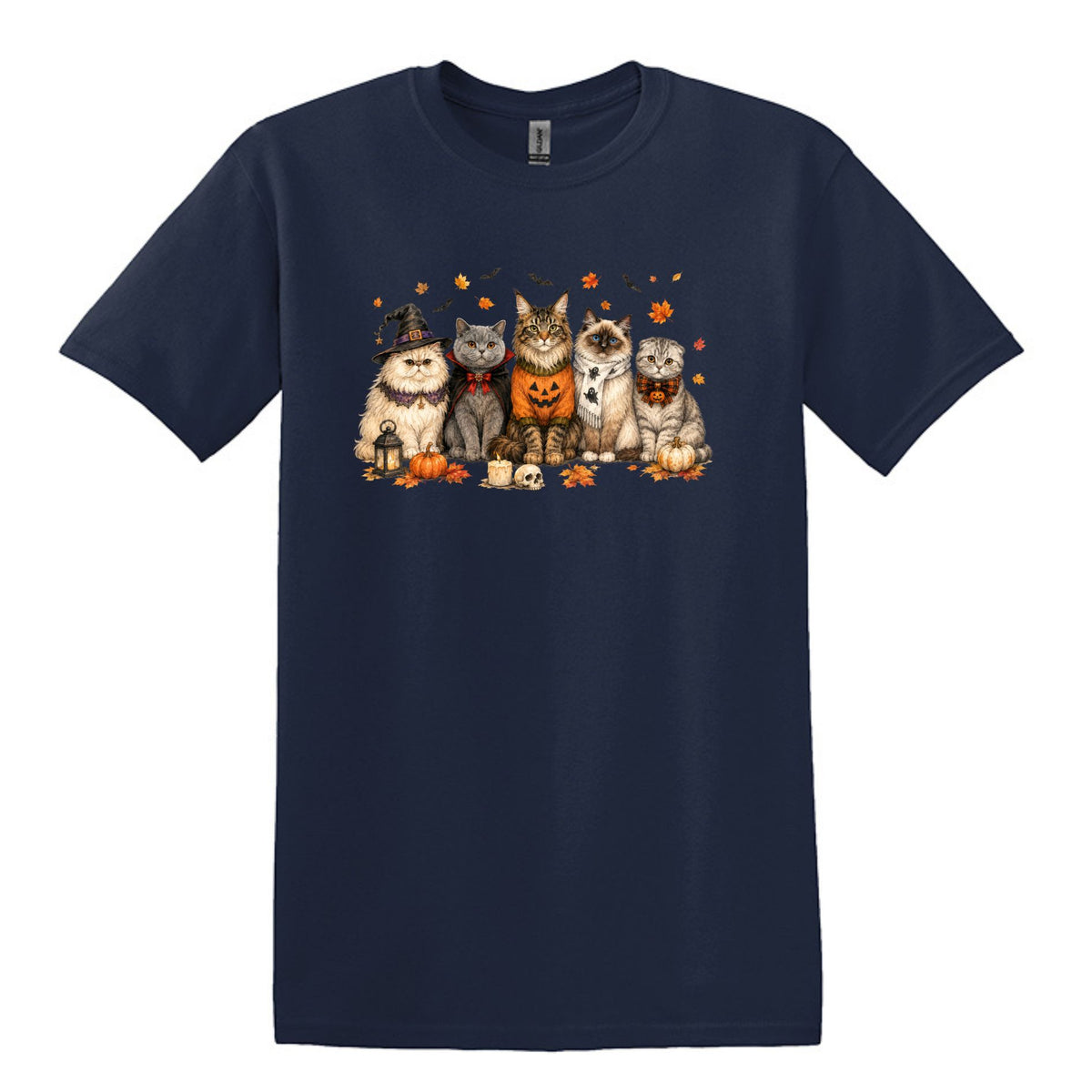 Halloween Cats -  Heavy Cotton Unisex T-shirt