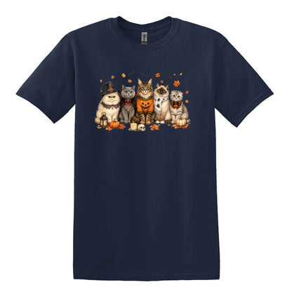 Halloween Cats -  Heavy Cotton Unisex T-shirt