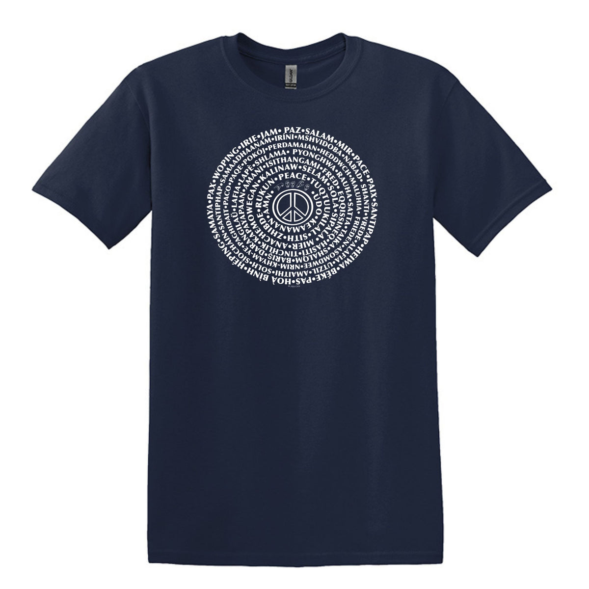 Can You Say PEACE - Gildan Heavy Cotton Unisex T-shirt - artwork designed by Cynthia NeJame