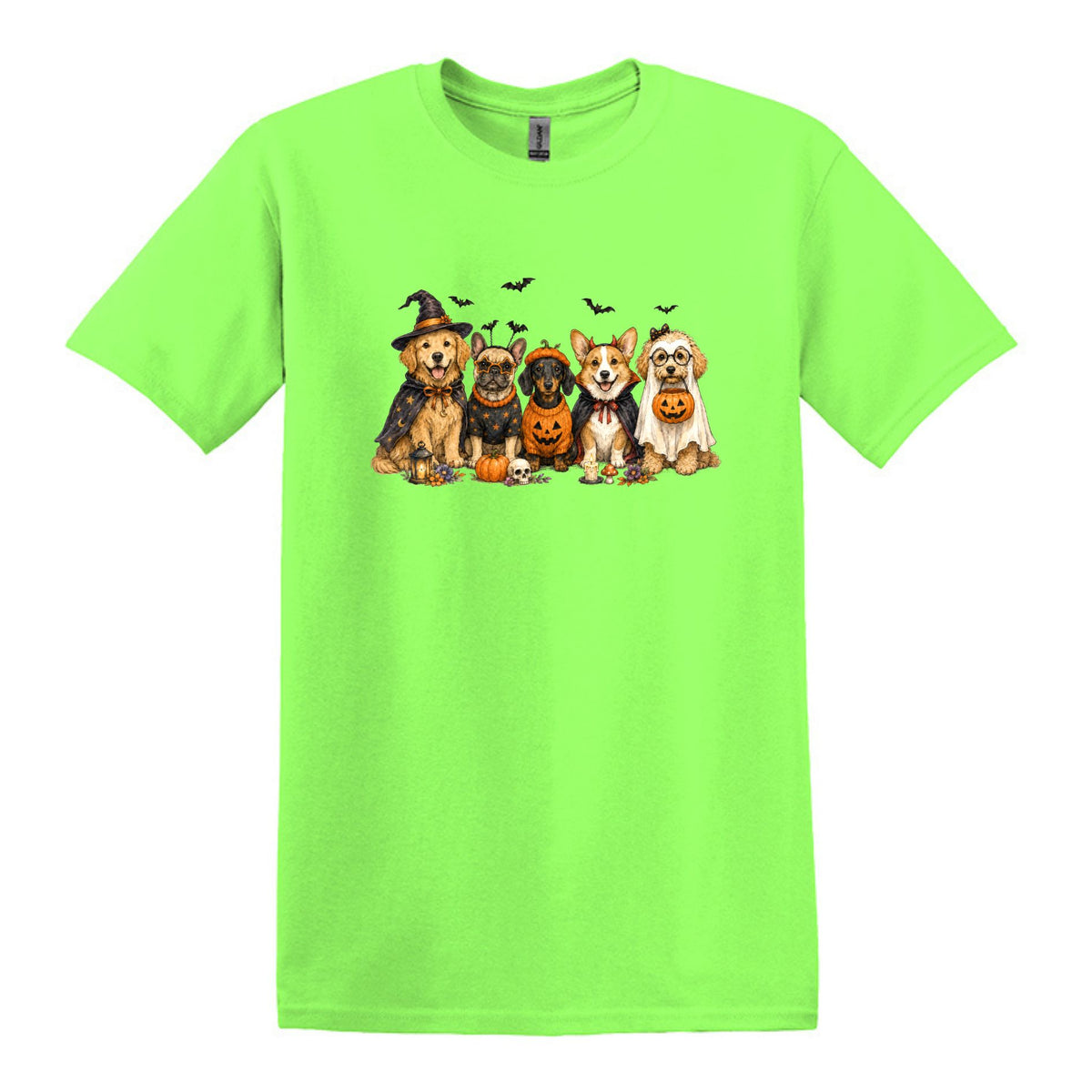 Halloween Pups -  Heavy Cotton Unisex T-shirt