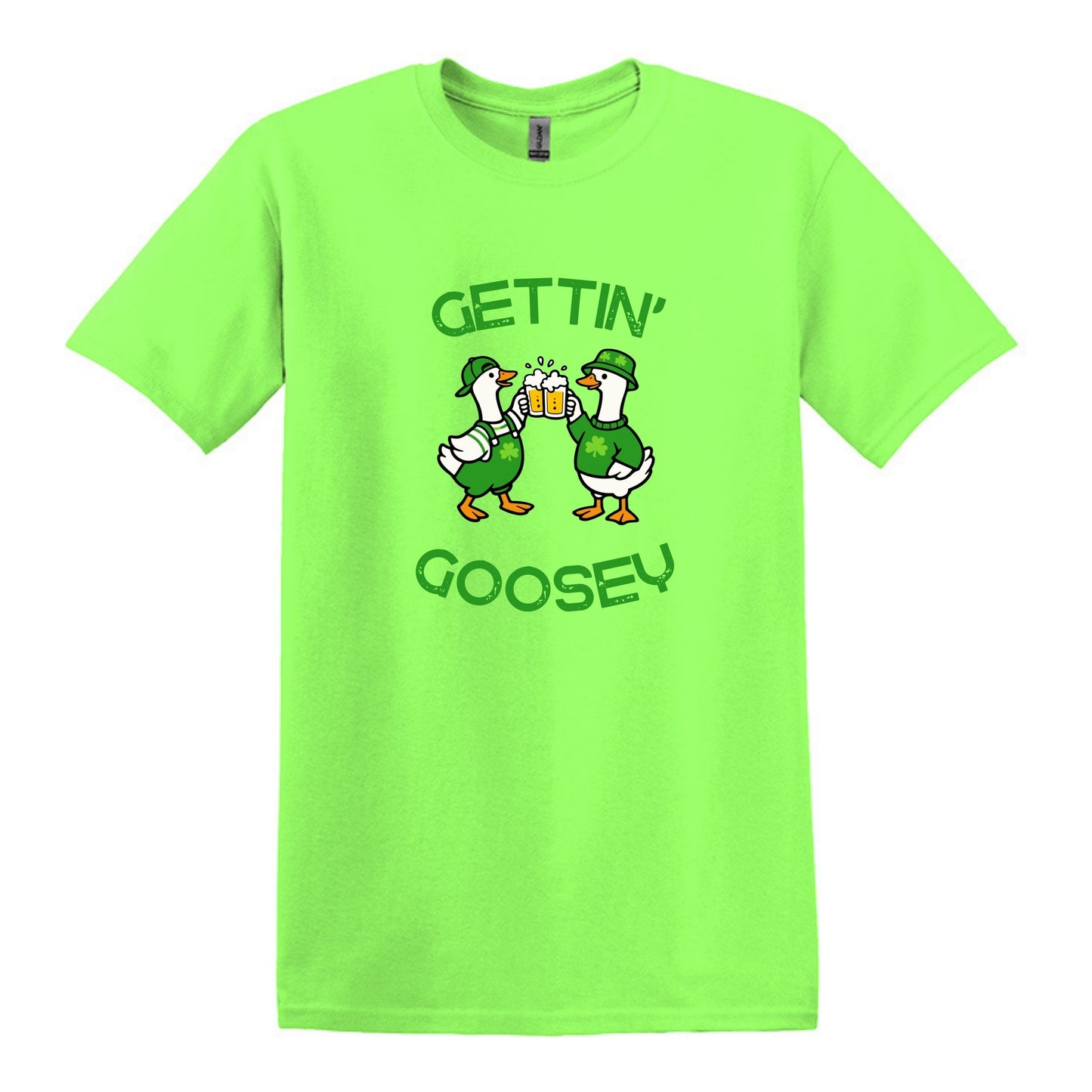 Gettin' Goosey - Fun Irish Heavy Cotton T-shirt