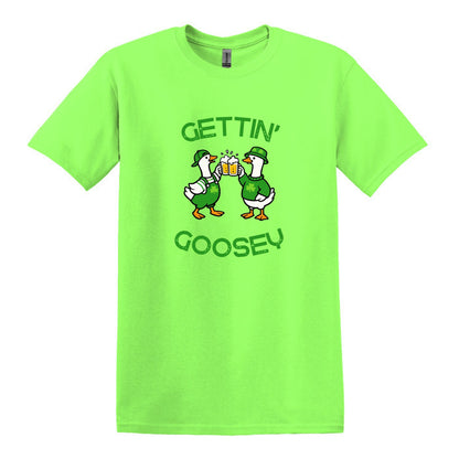 Gettin' Goosey - Fun Irish Heavy Cotton T-shirt