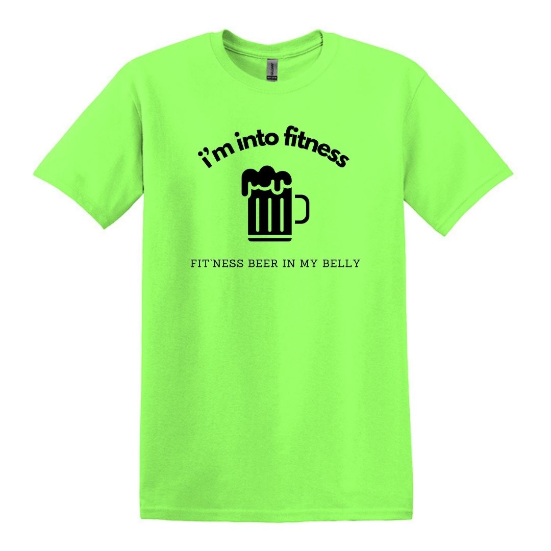 i'm into fitness. fit'ness beer in my belly - Gildan Adult Unisex Heavy Cotton