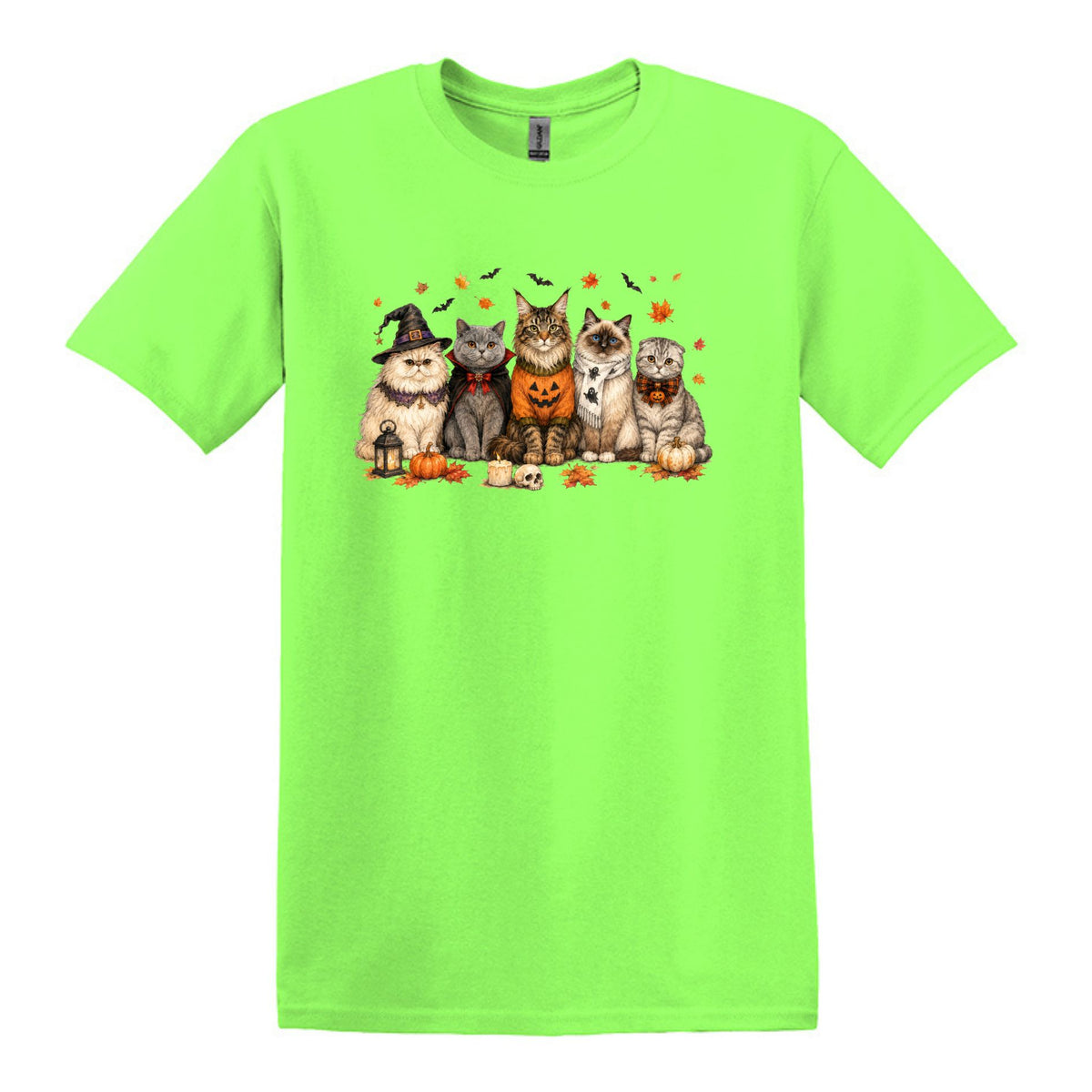 Halloween Cats -  Heavy Cotton Unisex T-shirt