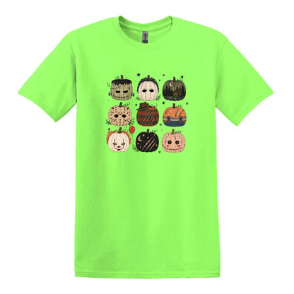 Horror Pumpkins - Hand Drawn - Heavy Cotton Unisex T-shirt