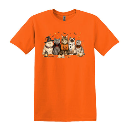 Halloween Cats -  Heavy Cotton Unisex T-shirt