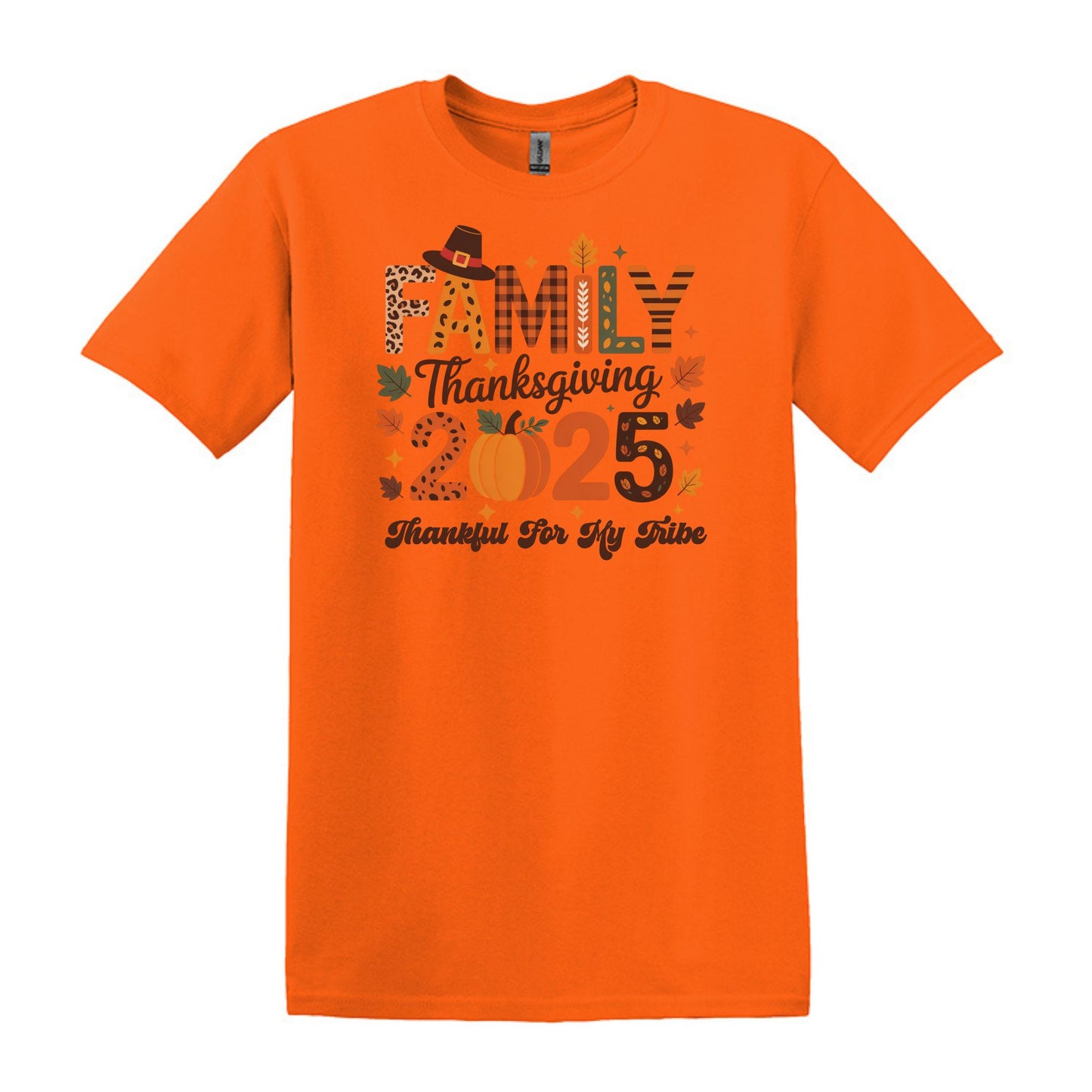 Thankful for my Tribe - 2025 Family Thanksgiving Heavy Cotton T-shirt