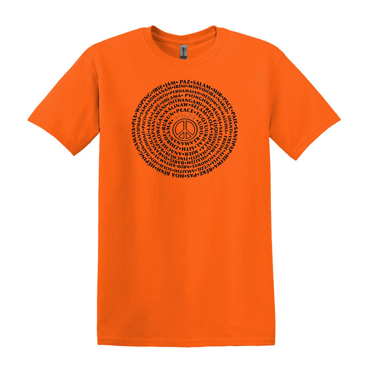 Can You Say PEACE - Gildan Heavy Cotton Unisex T-shirt - artwork designed by Cynthia NeJame
