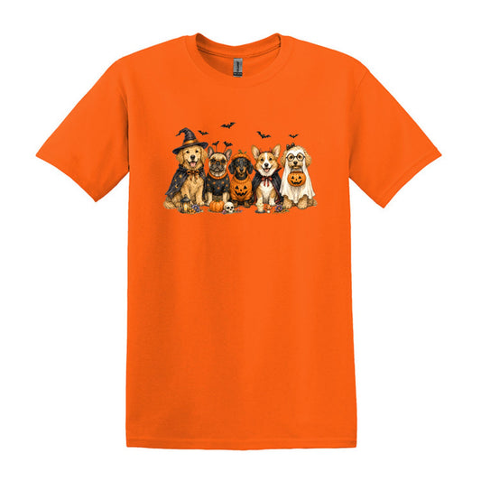 Halloween Pups -  Heavy Cotton Unisex T-shirt
