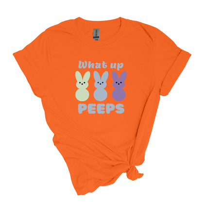 What up Peeps - Adult Unisex Soft T-Shirt