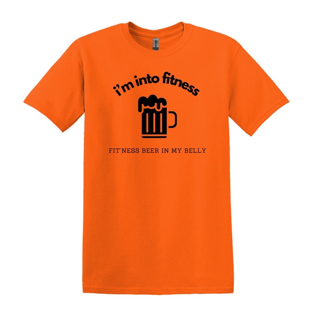 i'm into fitness. fit'ness beer in my belly - Gildan Adult Unisex Heavy Cotton