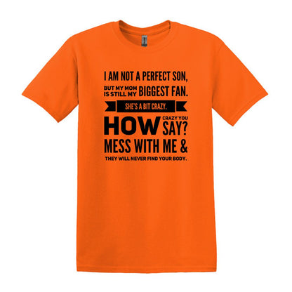 I am not a perfect son - Gildan Heavy Cotton T-shirt