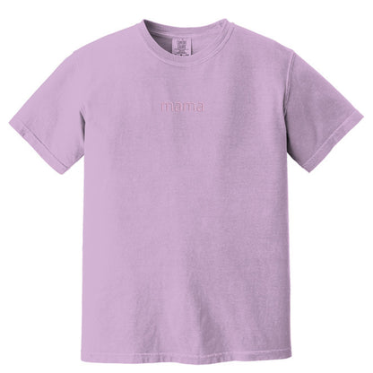 MAMA Minimalist Monochrome Embroidered Comfort Colors® T-Shirt
