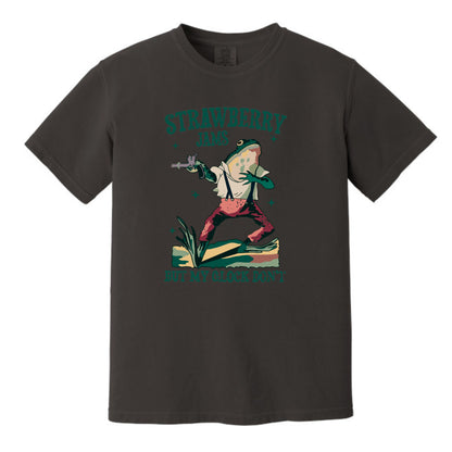 Strawberry Jams but my Glock Don't - Funny Frog Meme Comfort Colors ® Heavyweight Ring Spun T-shirt