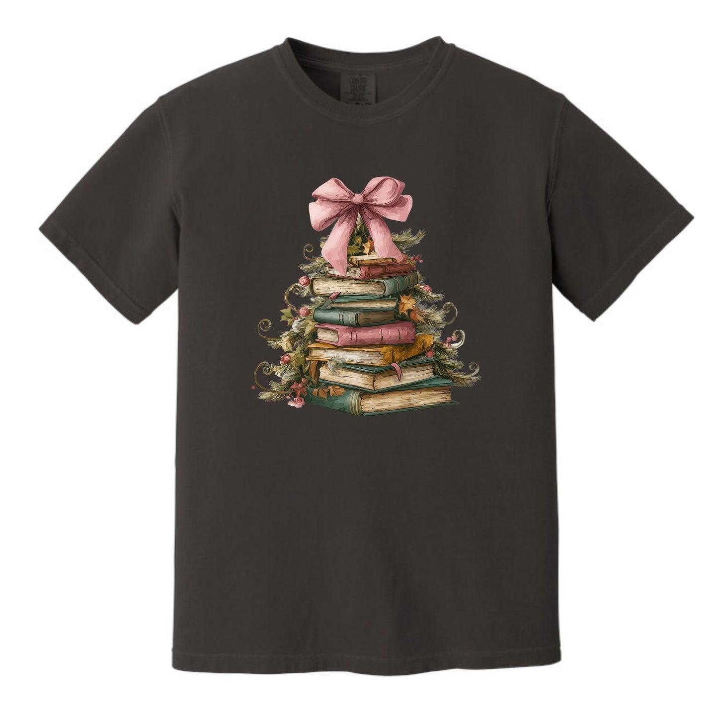 BOOK CHRISTMAS TREE - Comfort Colors ® Heavyweight Ring Spun Tee