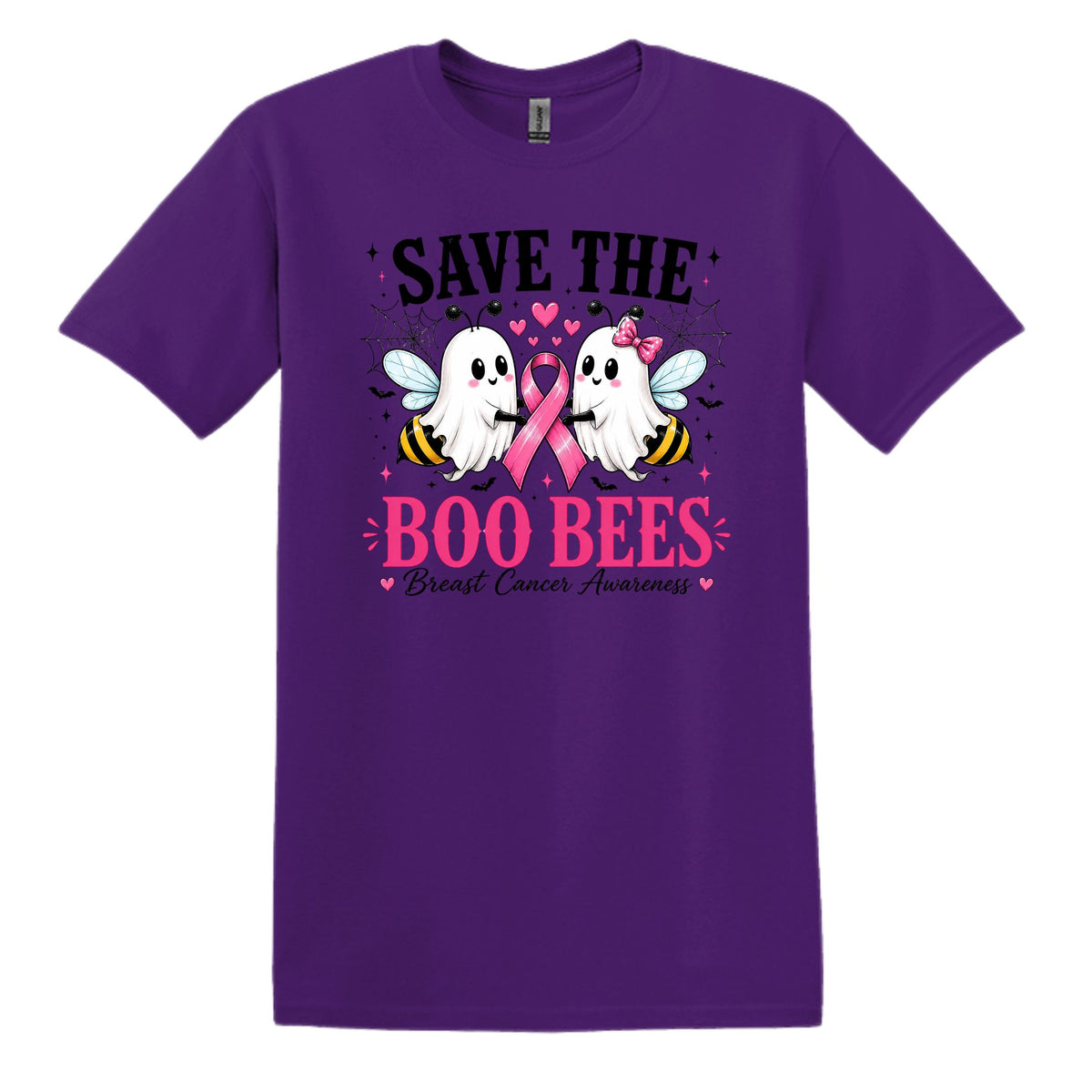 Save the Boo Bees - Breast Cancer Awareness - Gildan Softstyle T-shirt