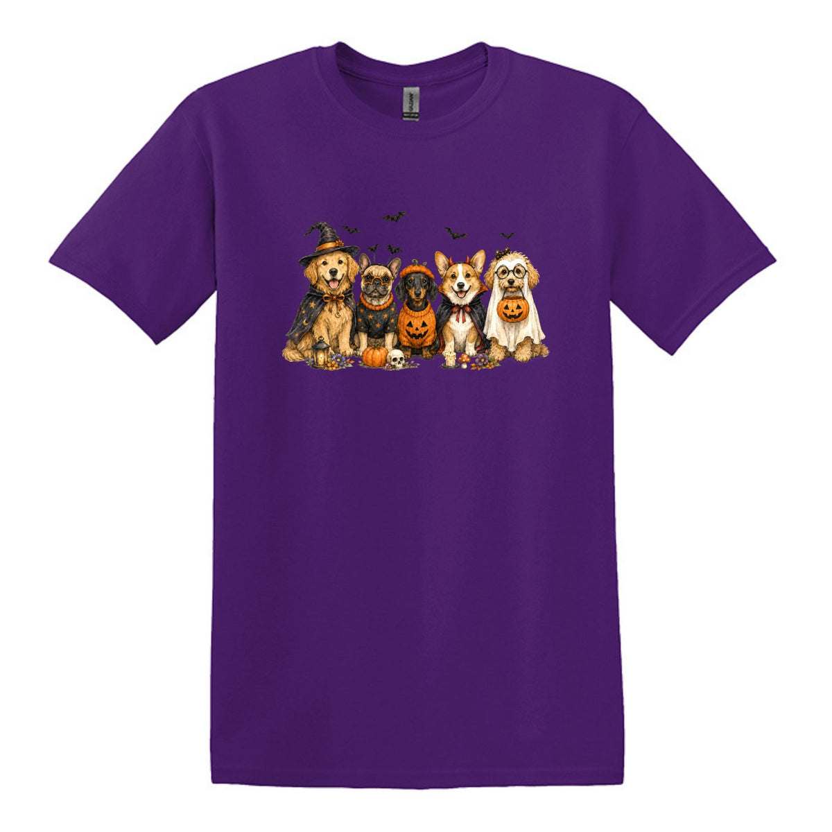 Halloween Pups -  Heavy Cotton Unisex T-shirt