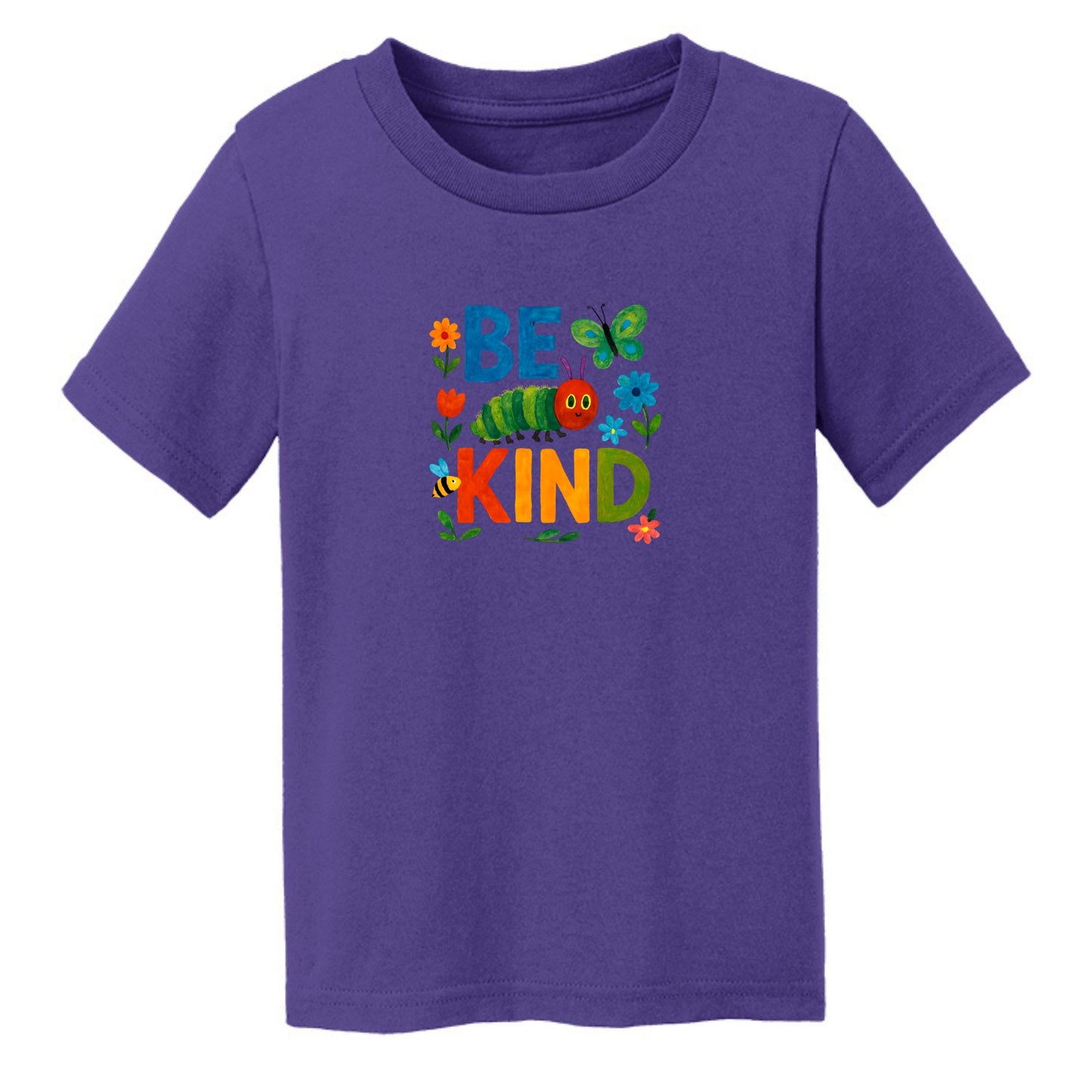 Be Kind - Colorful Caterpillar Toddler T-shirt