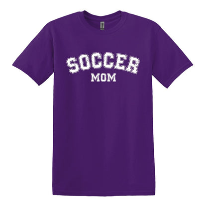 Soccer Mom / Dad - Distressed Athletic Artwork | Heavy Cotton Unisex T-shirt