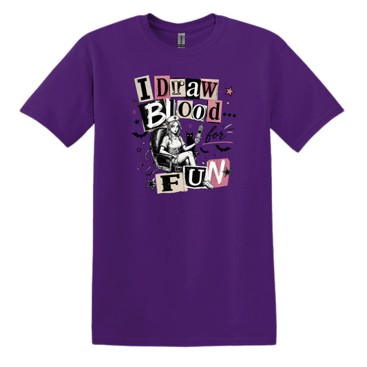 I Draw Blood For Fun – Gildan® Softstyle™ T-Shirt